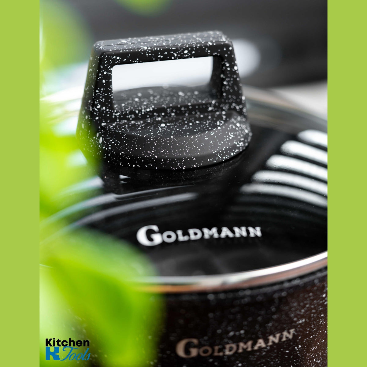 סט בישול Goldmann 10 חלקים מאלומיניום יצוק – 2.5–6.5 ליטר, ציפוי קרמי נון-סטיק